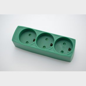 3-Socket M/J Grön