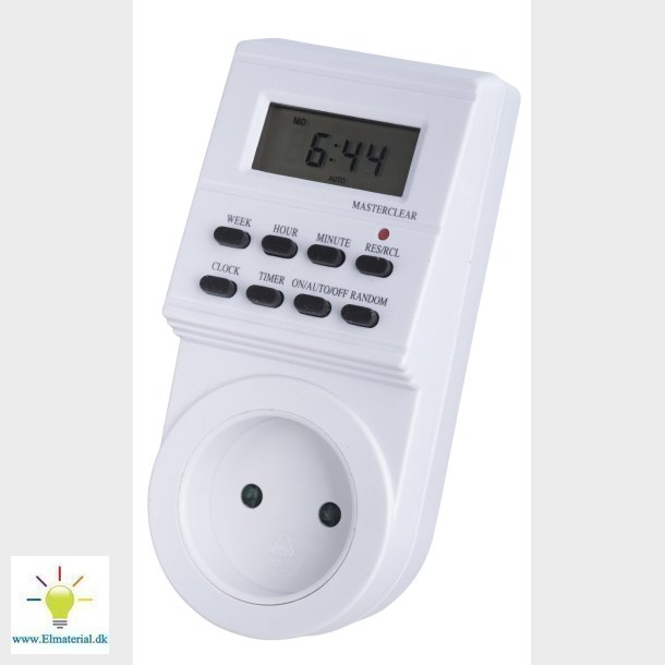 Stikkontaktur Uge U/J Digital