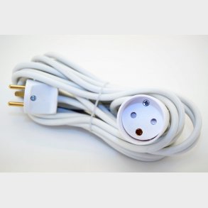 Förlängningssladd M / J 5M Vit