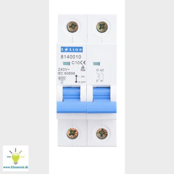 Automatsikring C 10A 1P+N