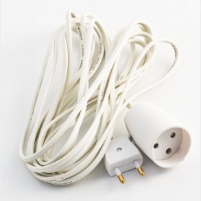 Förlängningssladd U / J 2M Vit