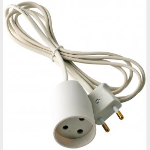 Förlängningssladd U / J 3M Vit