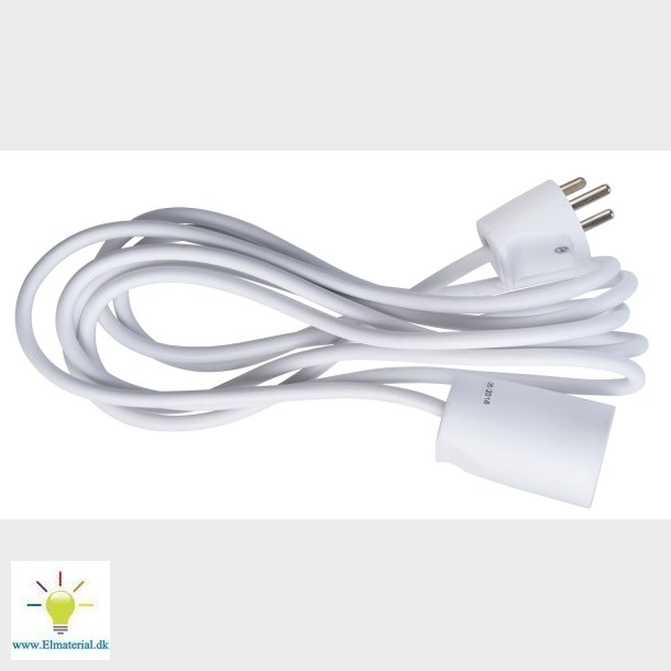 Forlngerledning M/J 3M Hvid