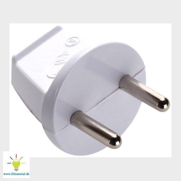 Stikprop U/J Rund Hvid