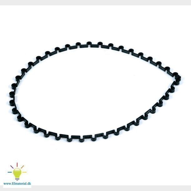 Montageskinne Plast L=1M