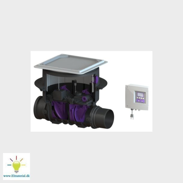 Kessel 160Mm H.Luk. Gulv/Sort