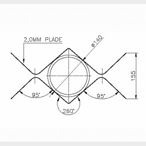 Vingfundament  141-200Mm