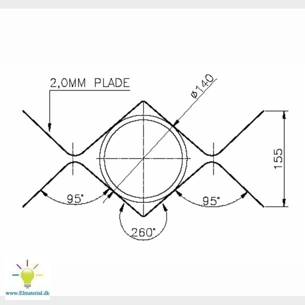 Vingefundament  141-200Mm