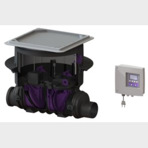 Kessel 110Mm H.Luk. Golv / Svart