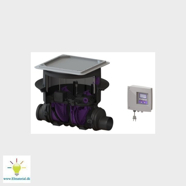 Kessel 110Mm H.Luk. Gulv/Sort