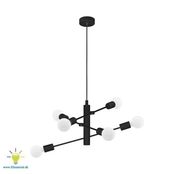 Eglo Gradoli Pendel 6L Sort