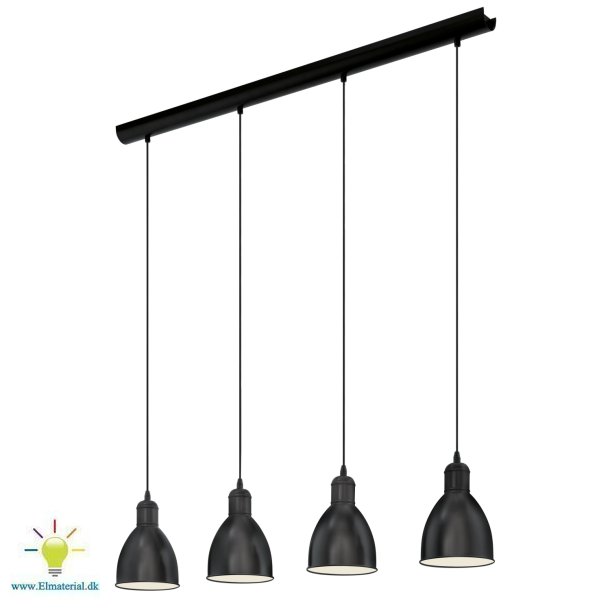 Eglo Priddy Langbord 4L Sort