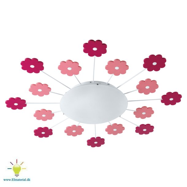 Eglo Viki 1 Loft Pink Blomster