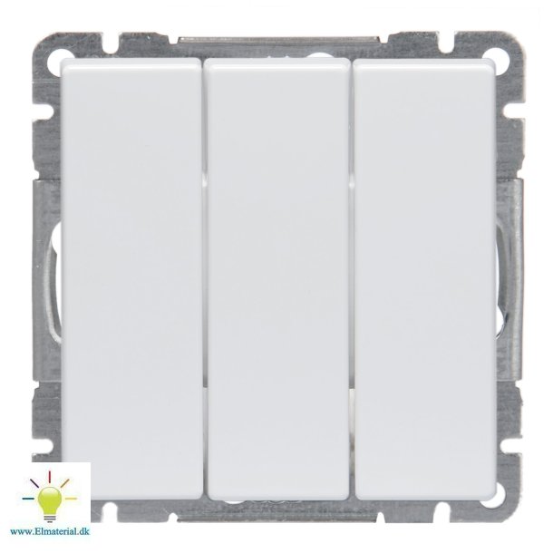 Afbr. Tripel Semi 16A Hvid