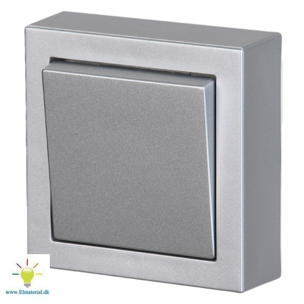 Trykkontakt 1P Udv. 10A Alu