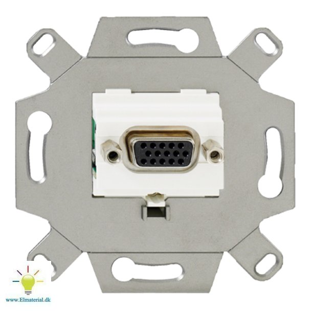 Vga Udtag Indsats 1M Hvid
