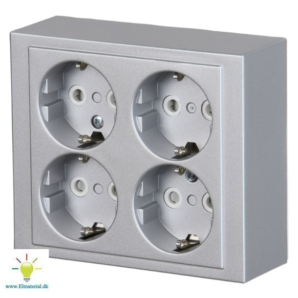 Stikk. 4-Dobb. Udv. 16A Alu