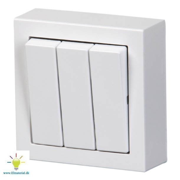 Afbr. Tripel Udv. 16A Hvid