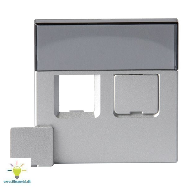 Afdkn. F/Dataudtag 2Xrj45 Alu