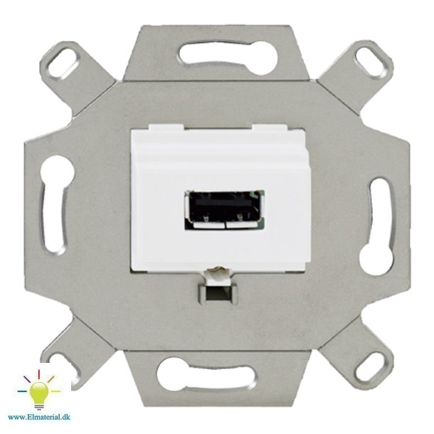 Usb Udtag Indsats 1M Hvid