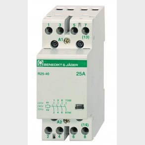 Modulär kontaktor 25A 2Sl 230V