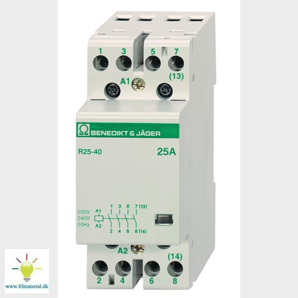 Modulkontaktor 25A 2Sl 230V