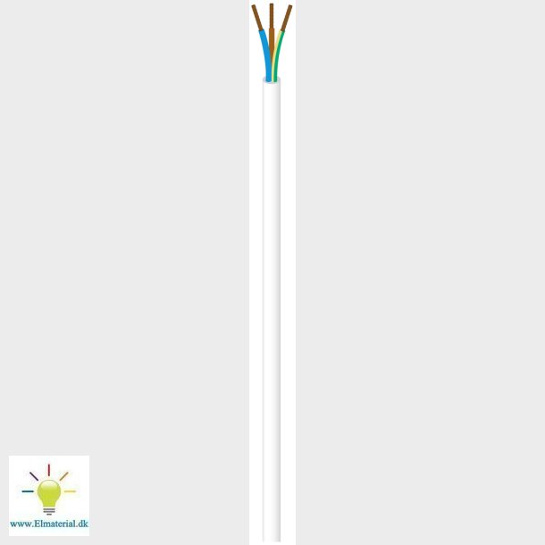 Ledn Nopka 5G0,75 Hvid R100