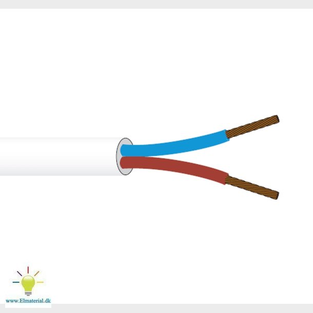 Ledning Pka 2X0,75 Sort R100