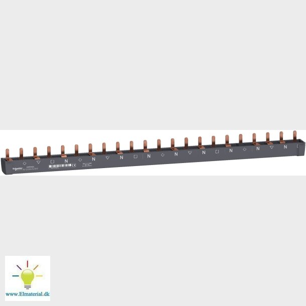 Sljfeskinne 4+2P 80A A9Xph822