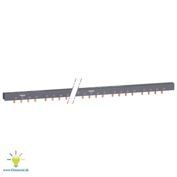 Sljfeskinne 4P+9Mm 100A 57M