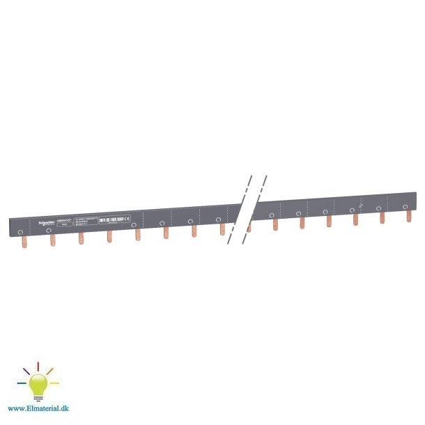 Sljfeskinne 1P+9Mm 100A 57M