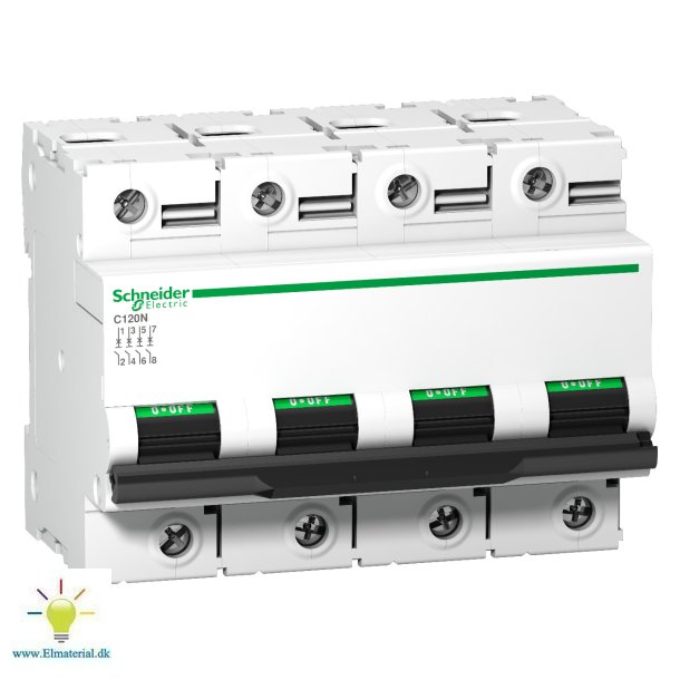 Automatsikring D 4P 125A 10Ka