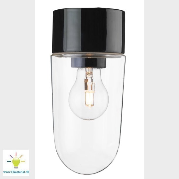 Armatur Stall E27 Sort/Klar