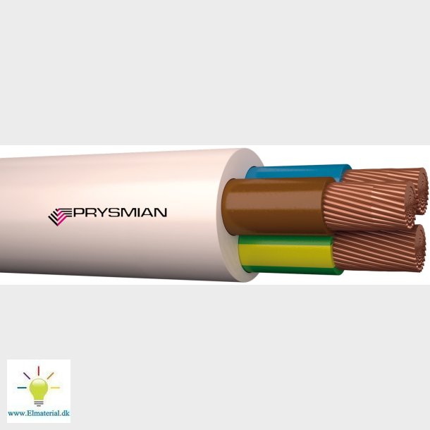 Ledning Pkaj90 3G1,5 Hvid R100