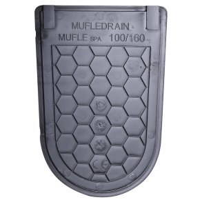 Muffel 100X160Mm Ändvägg stängd