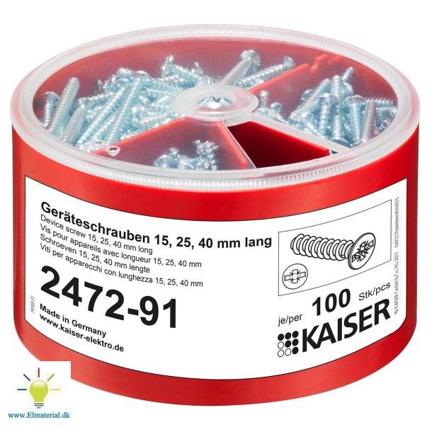 Skrueboks 15/25/40Mm