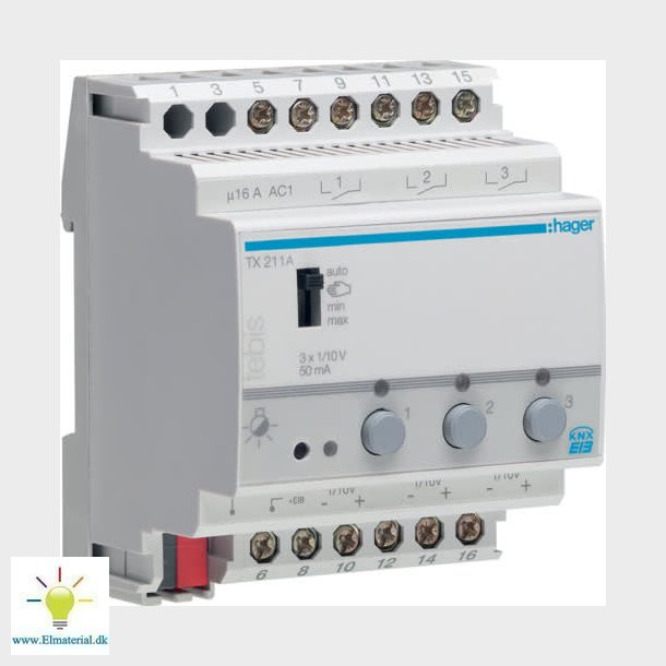 Knx Lysdmper 3 Kanal 1-10V