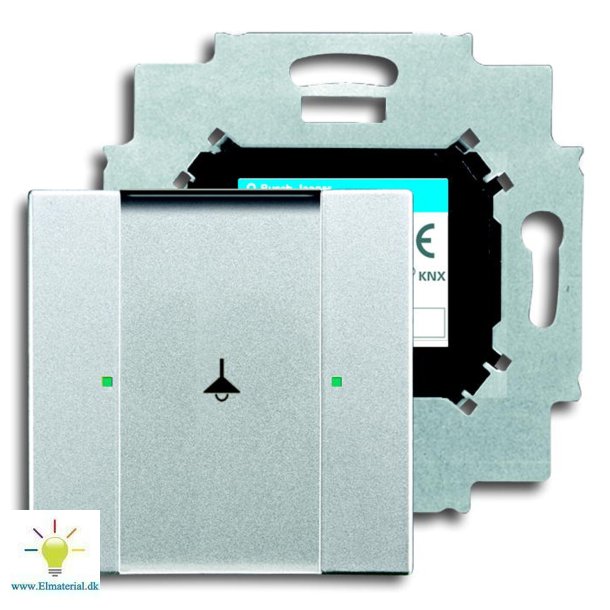 Knx Kontakt 1-Tryk Alu. Slv