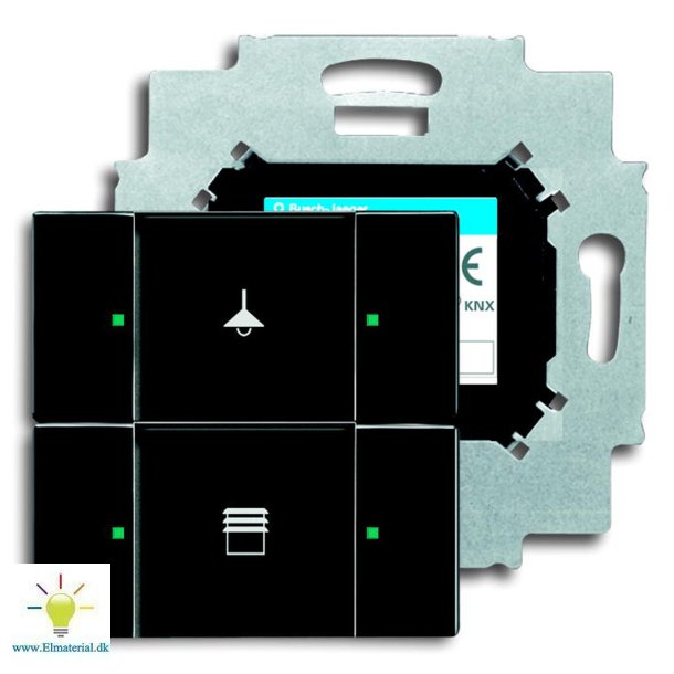 Knx Kontakt 2-Tryk Mat Sort