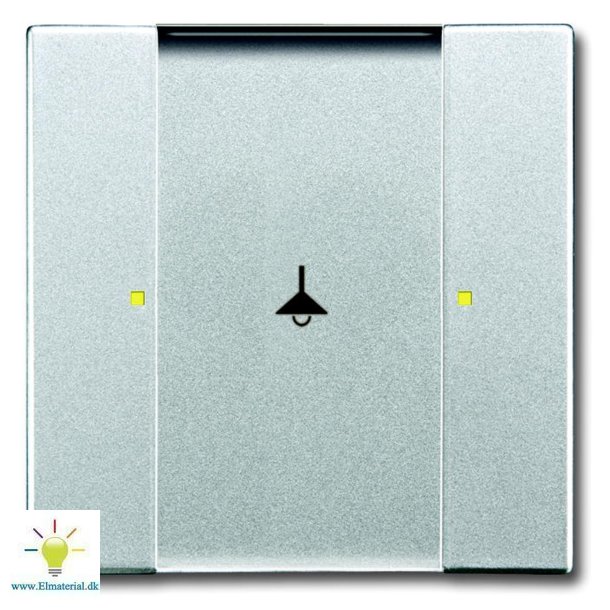 Knx Kontakt 1/2-Tryk Alu. Slv