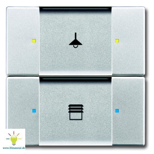 Knx Kontakt 2/4-Tryk Alu. Slv