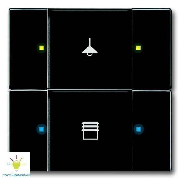 Knx Kontakt 2/4-Tryk Mat Sort