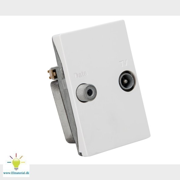 Fuga Td 241E Slut Tv/Data Hvid