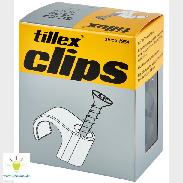 Skrueclips 22-26 T20 Sort (50)
