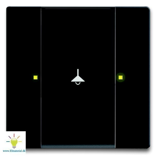 Knx Kontakt 1/2-Tryk Mat Sort