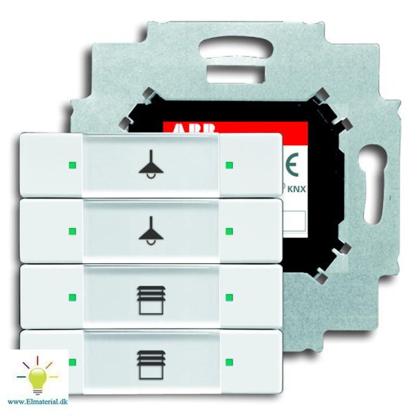 Knx Kontakt 4-Tryk Mat Hvid