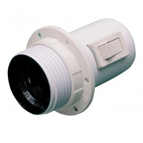 Brytare montera E27 Vit 1 Oml