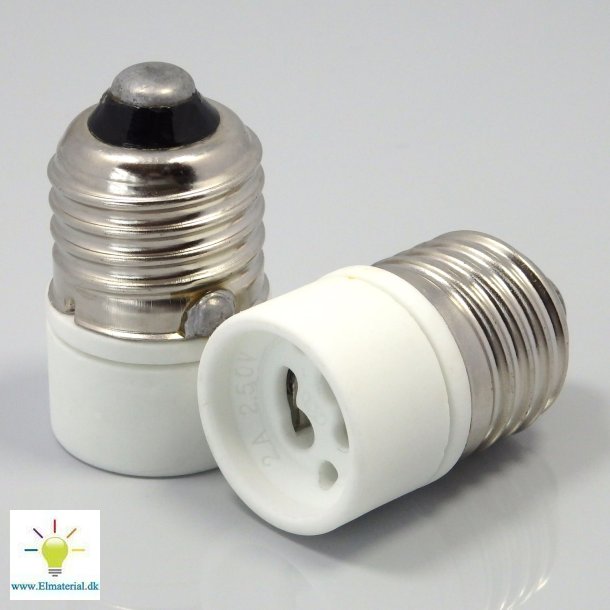 Fatningsadapter E27-Gu10