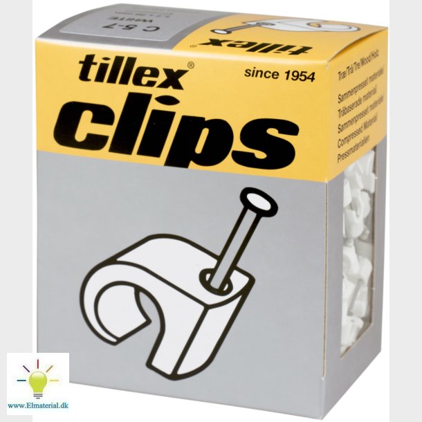 Clips 5-7/20Mm-500 Hvid