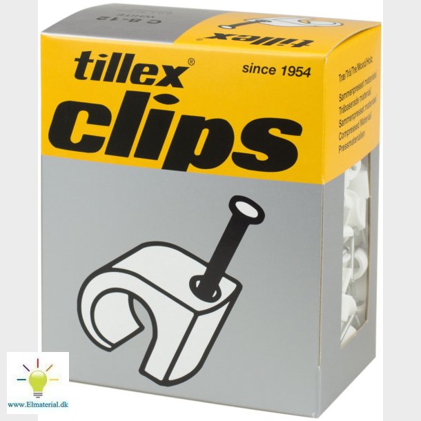 Clips 8-12/30Mm-300 Hvid
